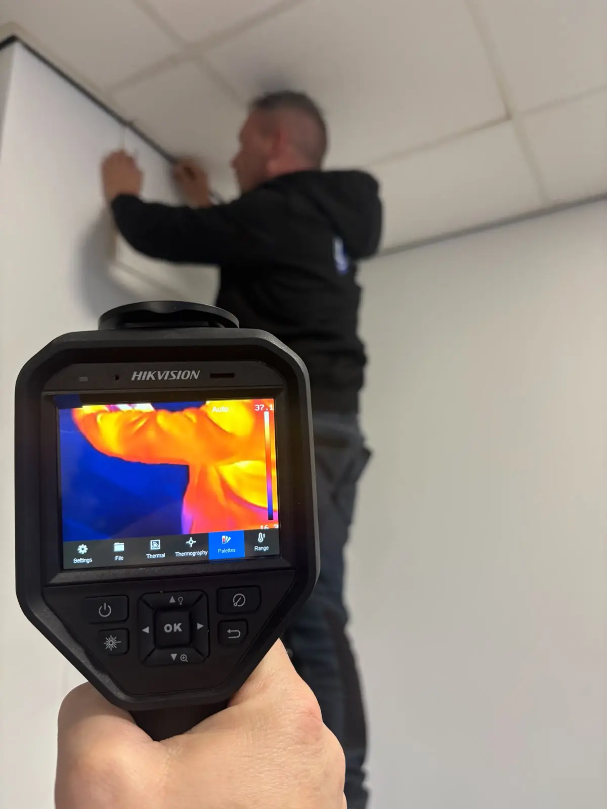 Thermografische inspectie met warmtebeeldcamera